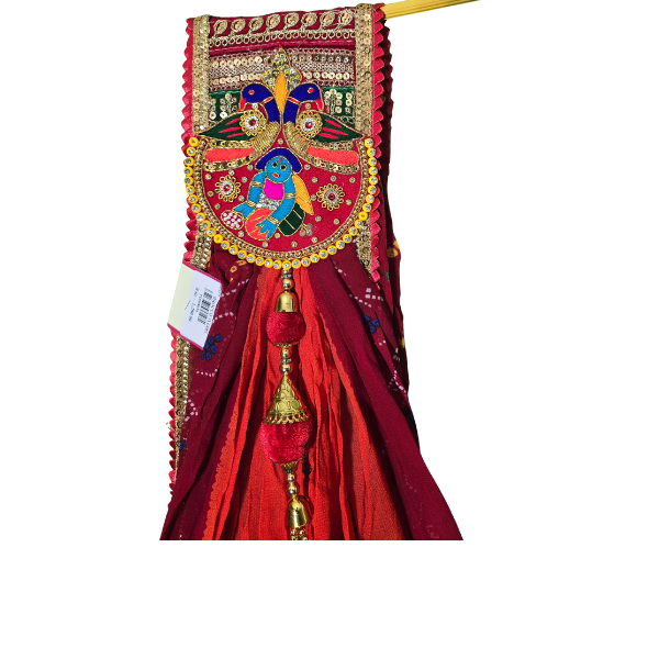 Ladu Gopal Bandhani Brouch Stall