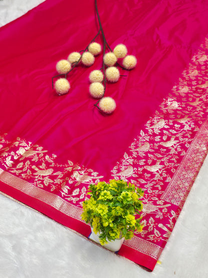 Red Royal Banarasi Zari Saree