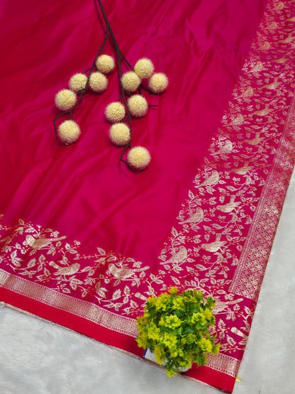 Red Royal Banarasi Zari Saree
