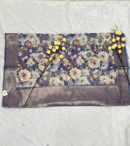 Multi Color Digital Printed Soft Silk Saree-2