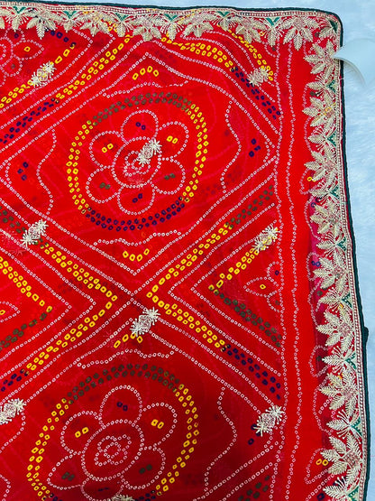Chunadi Printed Bandhani Saree