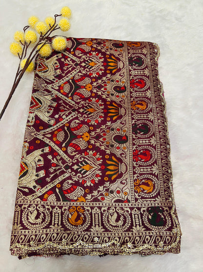 Banarasi Elephant Motif Saree