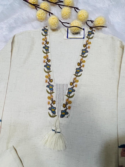 Floral Embroidered Suit Set