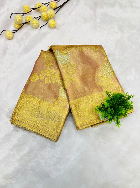 Banarasi Gold Zari Weaving Saree